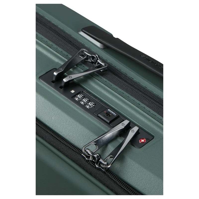 Samsonite Intuo Easy Access - 4-Rollen-Kabinentrolley mit Laptopfach 15.6" 55 cm erw. (olive green)
