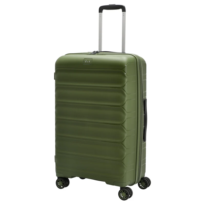 D&N Travel Line 4700+ - 4-Rollen-Trolley M 68 cm erw. (olive green)