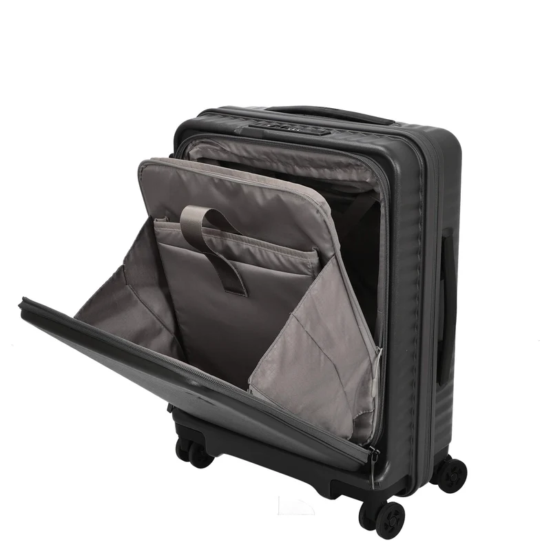 Echolac Celestra FA - 4-Rollen-Kabinentrolley 14" S 55 cm erw. USB (dark grey)