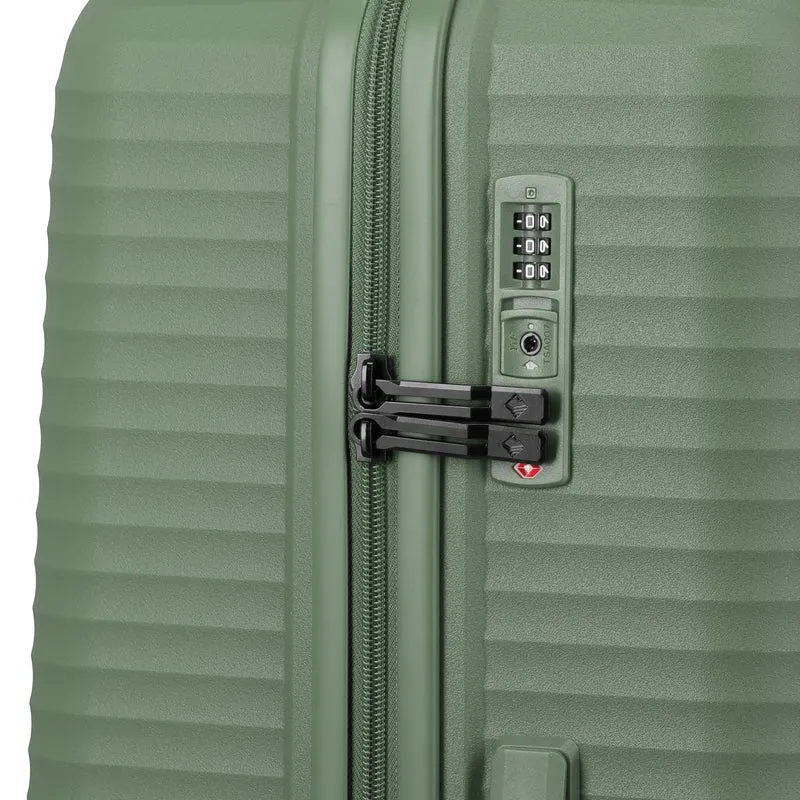 Travelite Air Stripe - 4-Rollen-Trolley 77 cm (green)