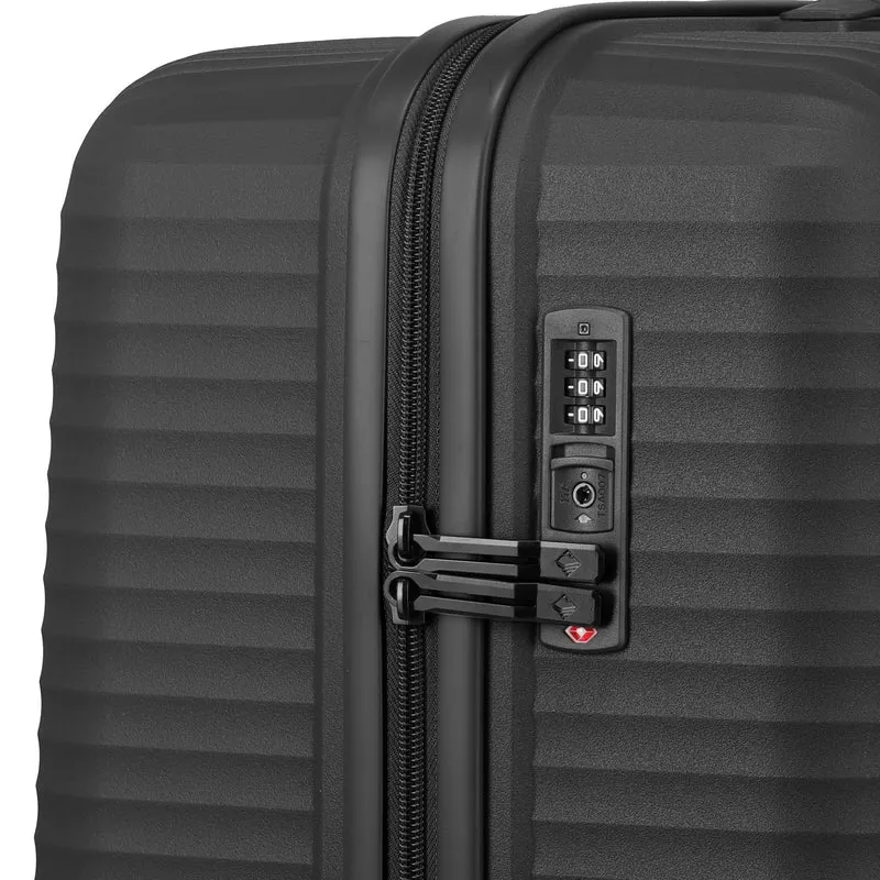 Travelite Air Stripe - 4-Rollen-Trolley 77 cm (black)