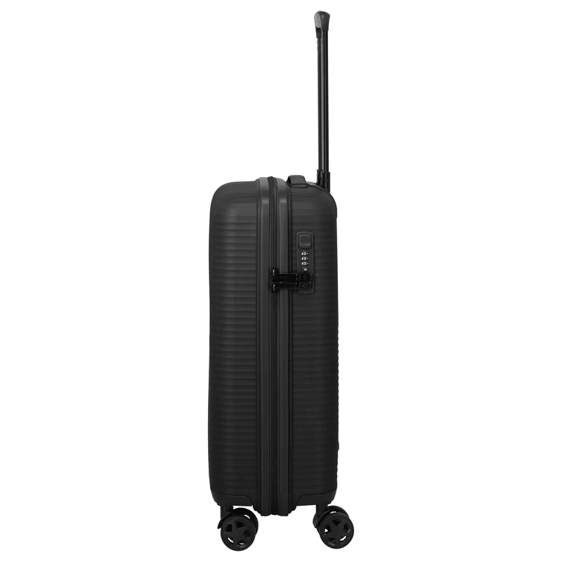 Travelite Air Stripe - 4-Rollen-Kabinentrolley 55 cm (black)