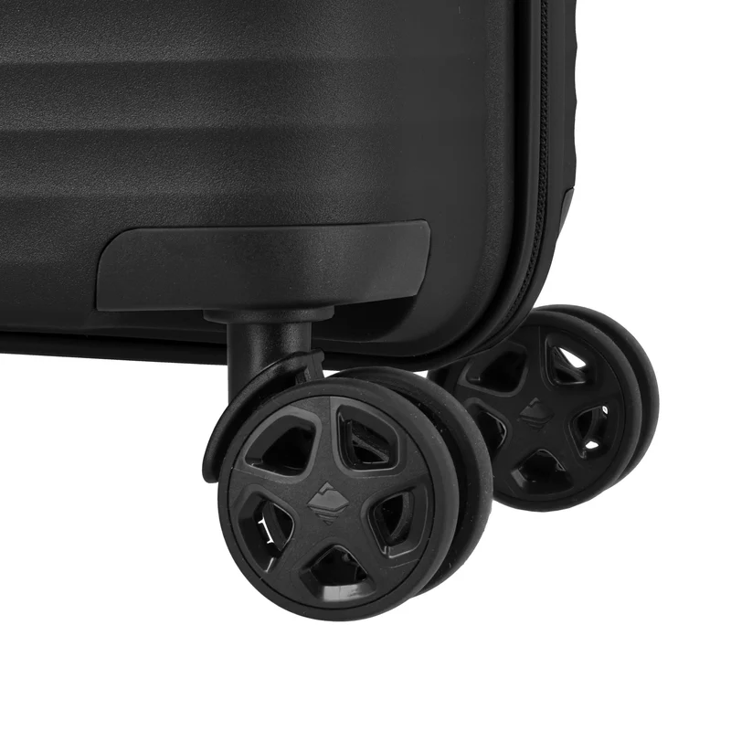 Travelite Air Stripe - 4-Rollen-Trolley 66 cm erw. (black)
