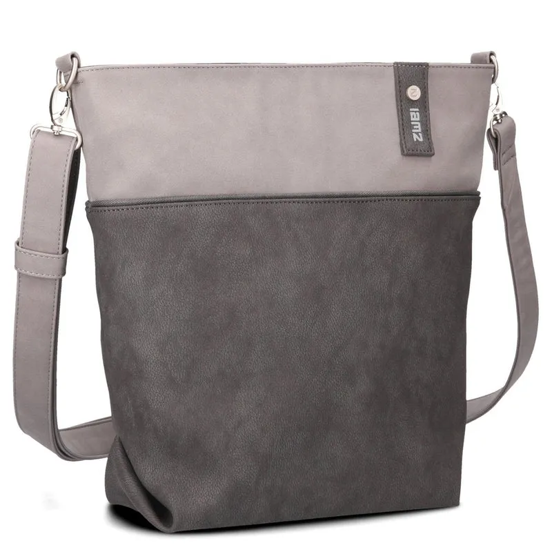zwei Jana J12 - Schultertasche 33 cm (nubuk-stone)