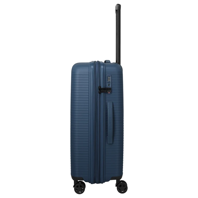 Travelite Air Stripe - 4-Rollen-Trolley 66 cm erw. (navy)