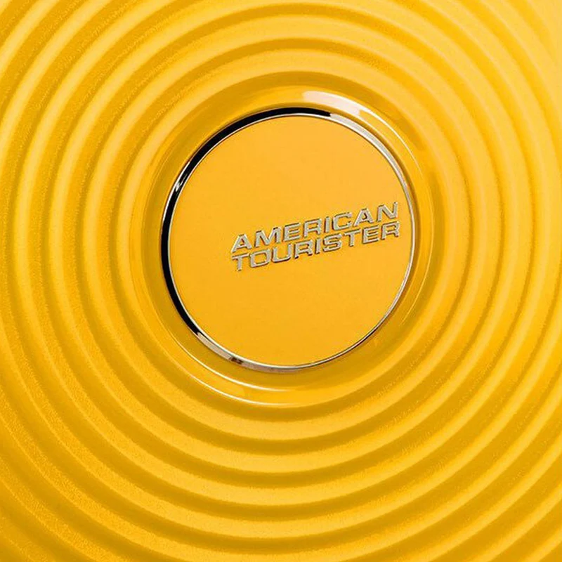 American Tourister Soundbox - 4-Rollen-Trolley 67 cm erw. (gelb)