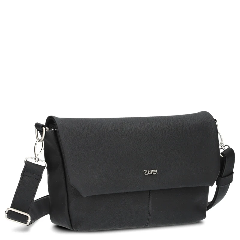 zwei Mademoiselle M60 - Umhängetasche 33 cm (nubuk-black)