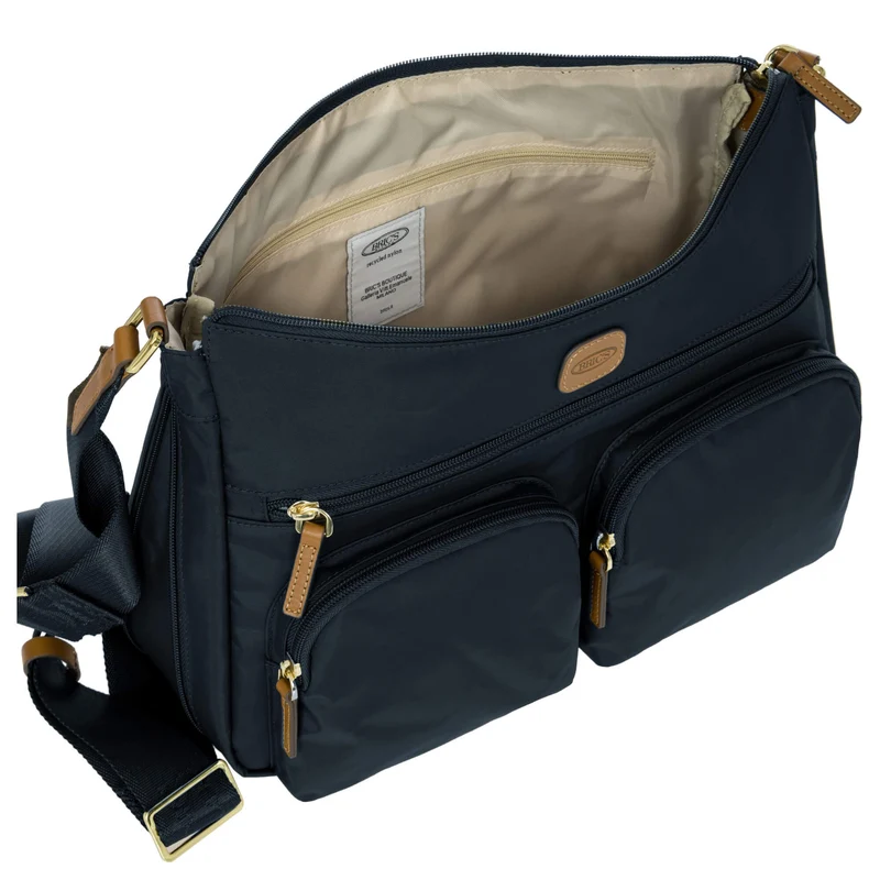 Brics X-Bag Shopper M - Schultertasche 34 cm (ocean blue)