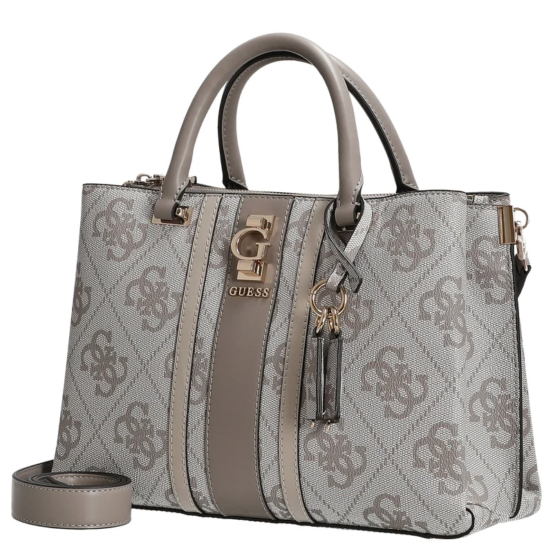 Guess Erenia Girlfriend - Henkeltasche (dark taupe logo)