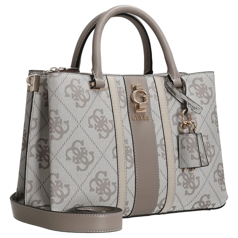 Guess Erenia Girlfriend - Henkeltasche (dark taupe logo)
