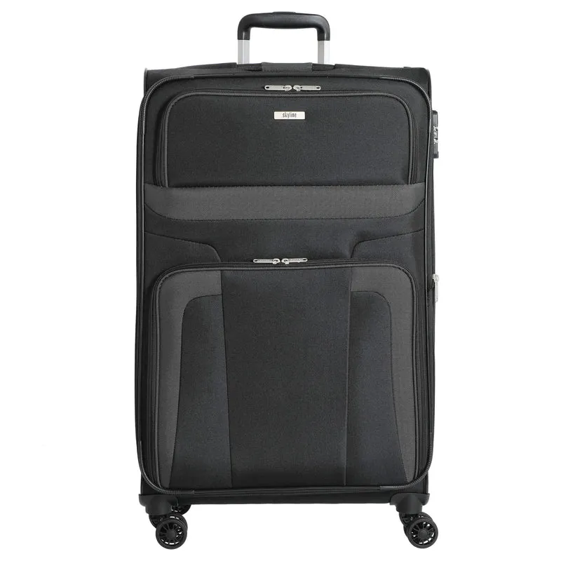 Skyline Orlando - 4-Rollen-Trolley Set L erw./M. erw./S + Boarding Bag + Beautycase 5tlg. (schwarz)