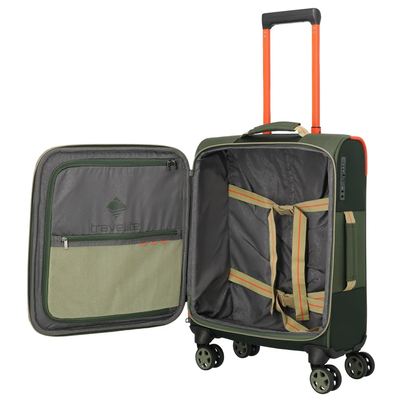 Travelite Color Craze - 4-Rollen-Kabinentrolley S 55 cm (oliv)