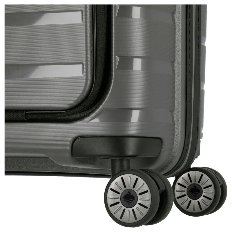 Travelite Air Base - 4-Rollen-Kabinentrolley mit Vortasche S 55 cm (anthracite)
