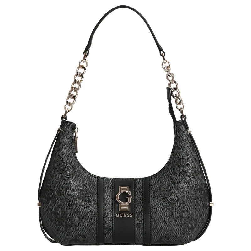 Guess Erenia Top Zip - Schultertasche (coal logo)