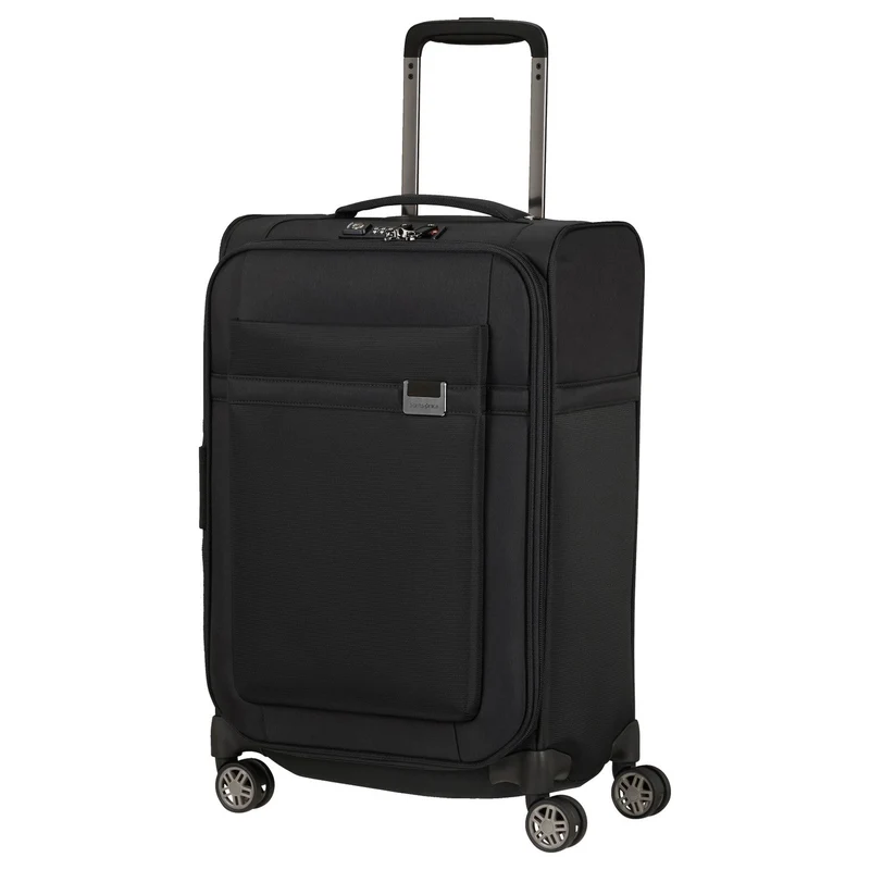 Samsonite Airea - 4-Rollen-Kabinentrolley 55 cm erw. (black)