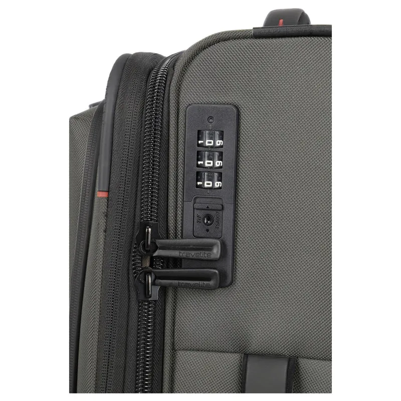 Travelite Crosslite - 2-Rollen-Kabinentrolley S 54 cm erw. (olive)
