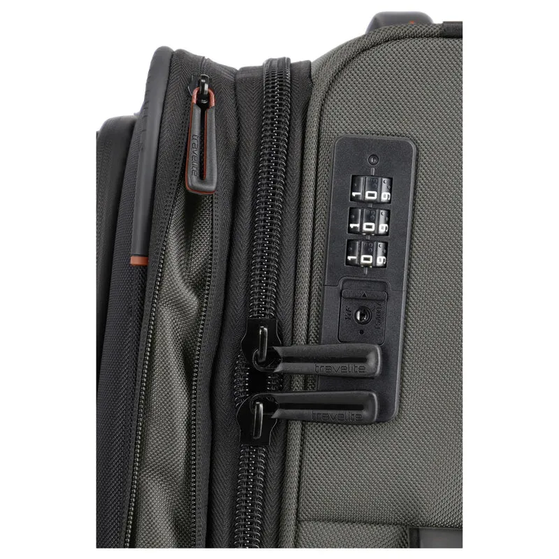 Travelite Crosslite - 2-Rollen-Kabinentrolley S 54 cm erw. (olive)