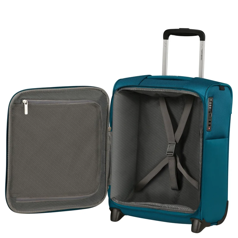 Samsonite Base Breeze Upright Underseater - 2-Rollen-Kabinentrolley 45 cm (petrol blue)