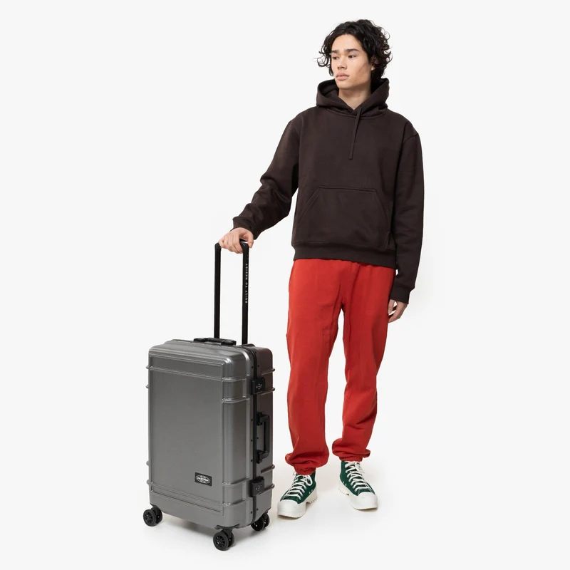 Eastpak selection Resist'r Case - 4-Rollen-Trolley M 68.5 cm (brushed metal)