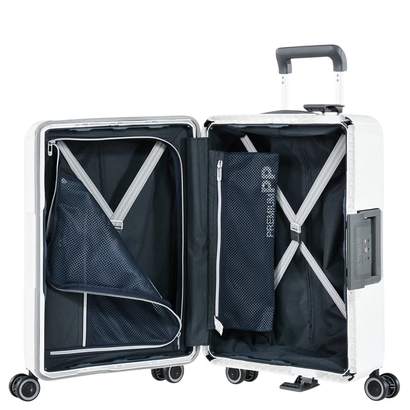 Eminent VERTICA - 4-Rollen-Kabinentrolley 55 cm (weiß)