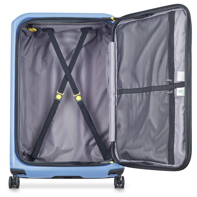 Delsey Paris Securitime - 4-Rollen-Trolley L 77 cm erw. (lavendelblau)