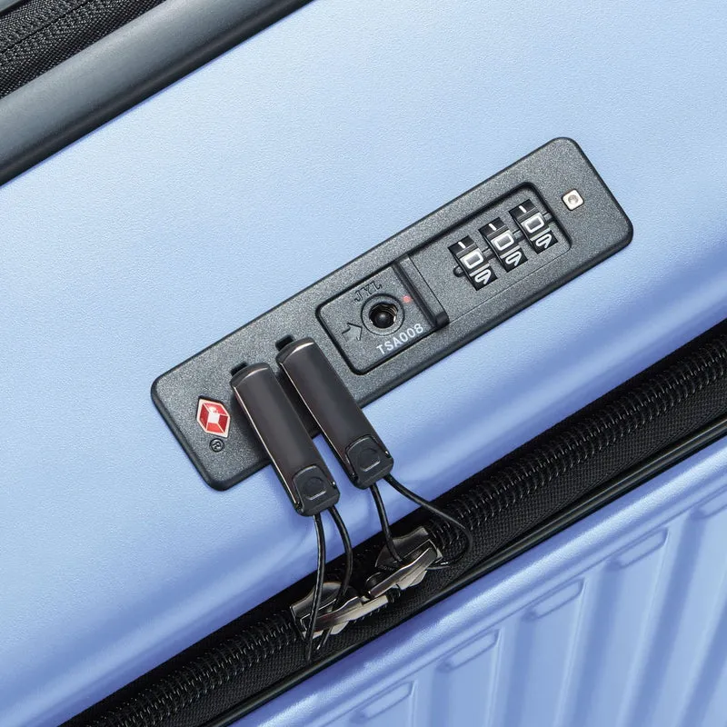 Delsey Paris Securitime - 4-Rollen-Trolley L 77 cm erw. (lavendelblau)