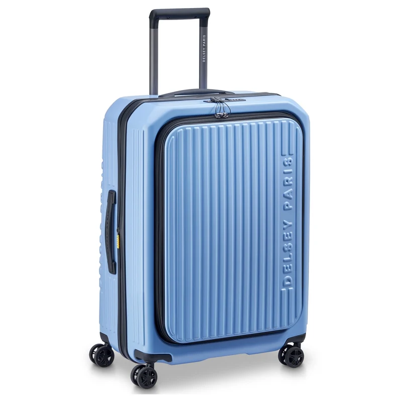 Delsey Paris Securitime - 4-Rollen-Trolley M 66 cm erw. (lavendelblau)