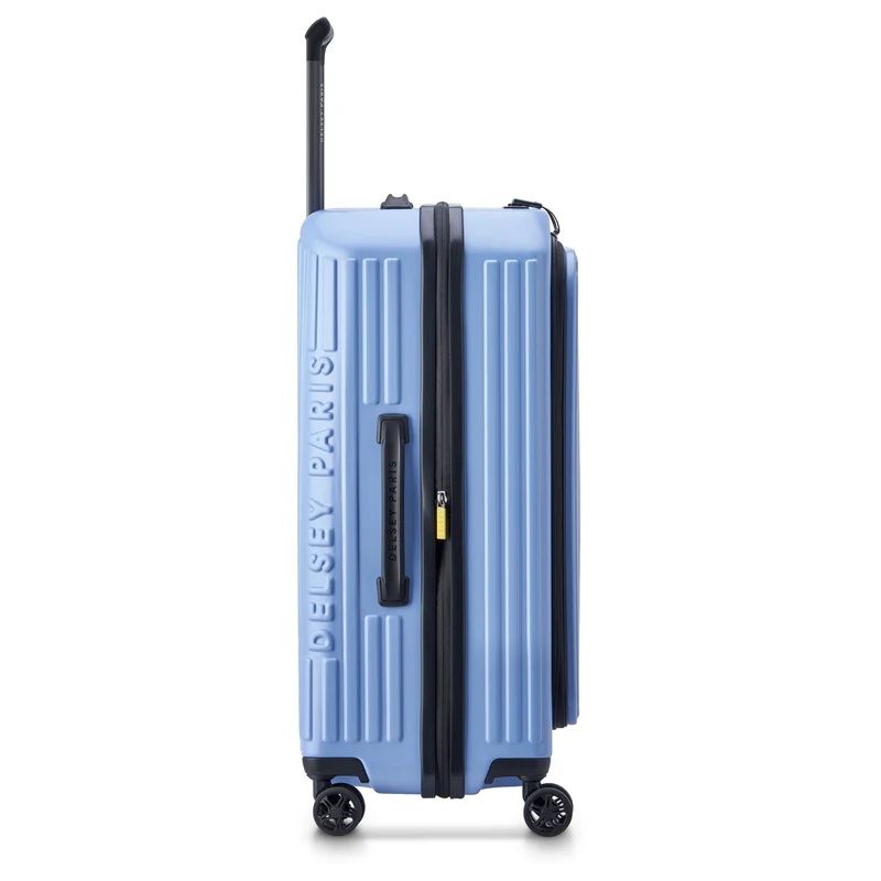 Delsey Paris Securitime - 4-Rollen-Trolley M 66 cm erw. (lavendelblau)
