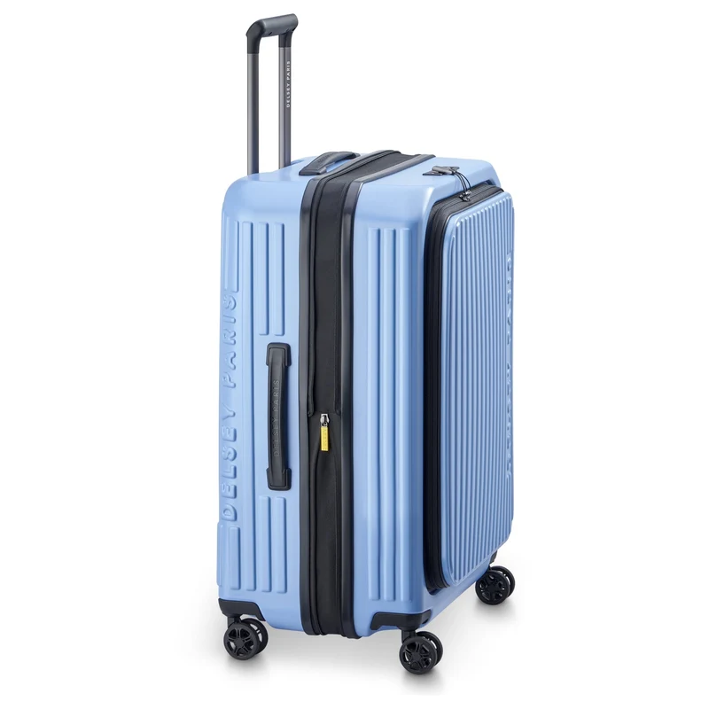 Delsey Paris Securitime - 4-Rollen-Trolley M 66 cm erw. (lavendelblau)