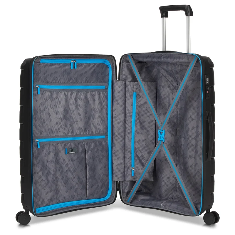 Roncato Skyline 2.0 Neon - 4-Rollen-Trolley M 70 cm (black)