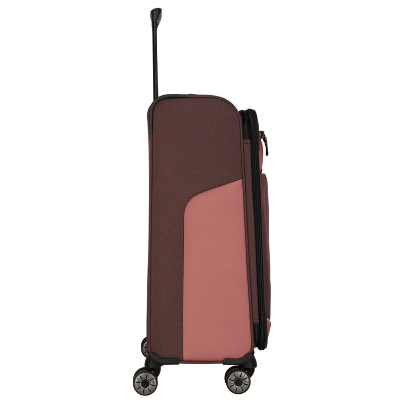 Travelite Viia - 4-Rollen-Trolley M 67 cm erw. (Frühlingsrose)