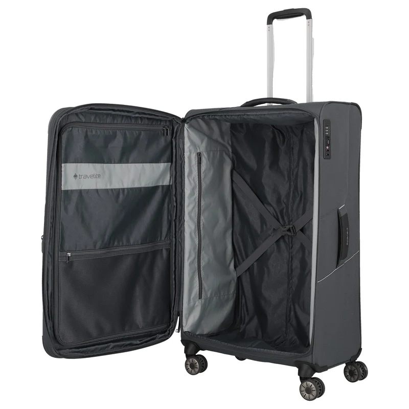 Travelite Skaii - 4-Rollen-Trolley L 78 cm erw. (gipfelgrau)