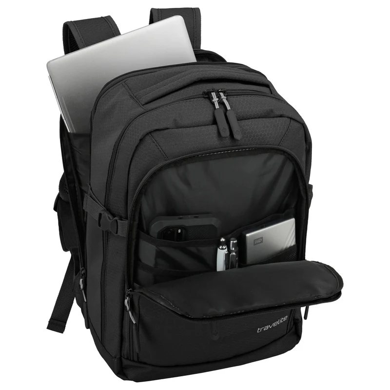 Travelite Kick Off - Cabin Rucksack 40 cm, 20 l (schwarz)