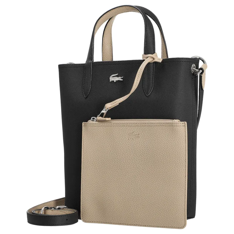 Lacoste Anna - vertical Shopper 29 cm (noir krema)