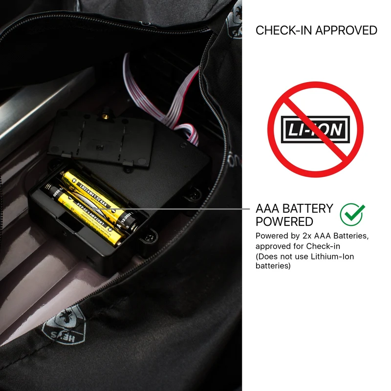 Heys SmartLuggage - 4-Rollen-Kabinentrolley S (silber)