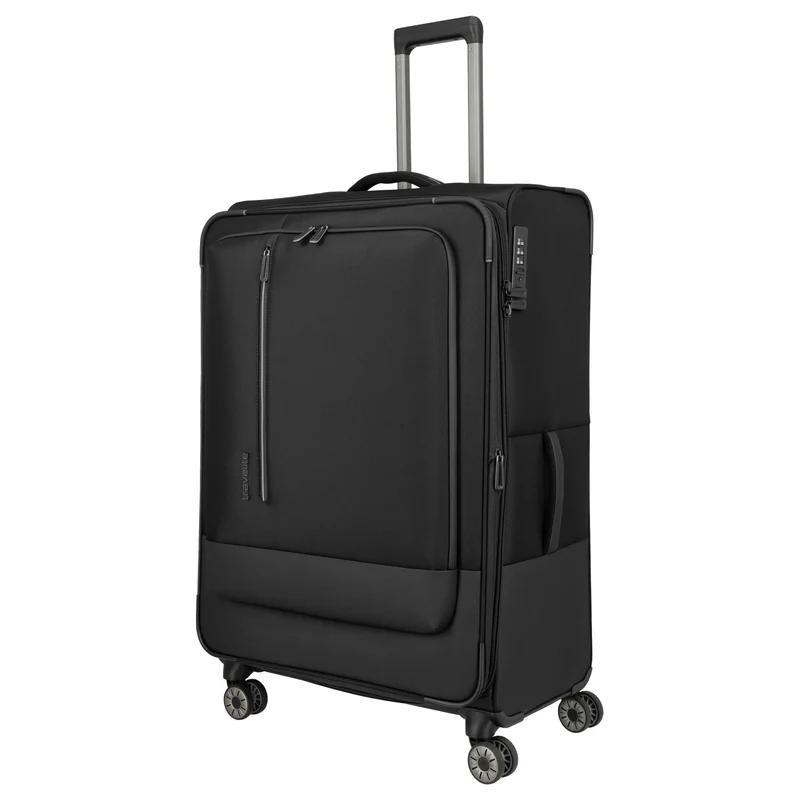 Travelite Crosslite - 4-Rollen-Trolley XL 81 cm erw. (schwarz)