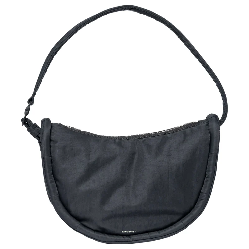 Sandqvist Curve Half Moon Bag S - Umhängetasche 26 cm (black)