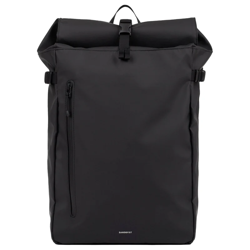 Sandqvist Stream Slim Rolltop - Rucksack 16" 65 cm (black)