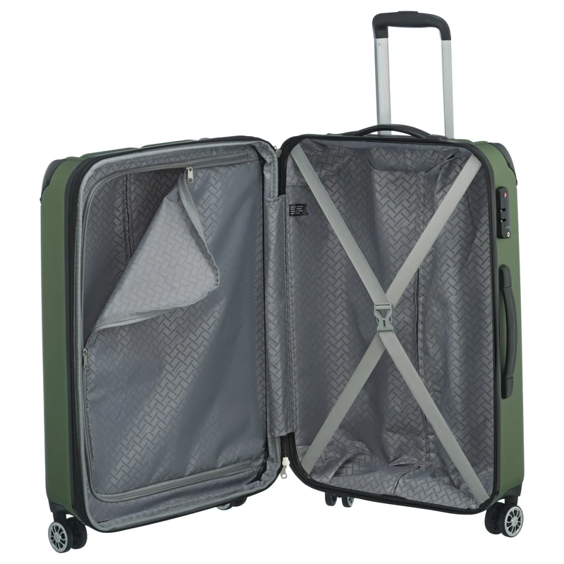 Travelite City - 4-Rollen-Trolley erw. M 68 cm (grün)