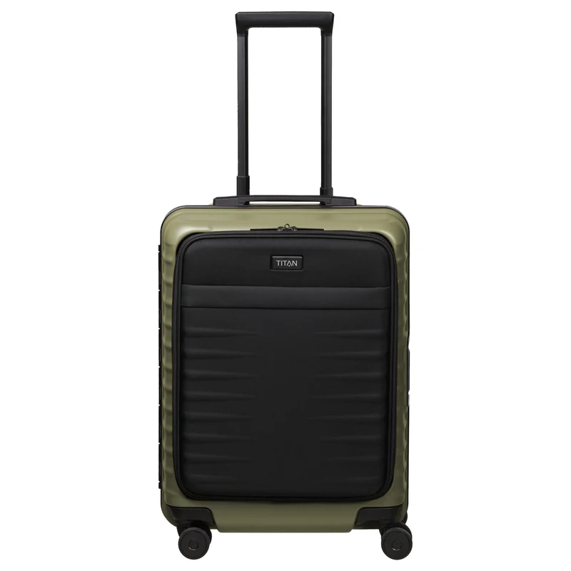 TITAN OVERSEAS - 4-Rollen-Kabinentrolley S 55/23cm mit Vortasche (forest green, 55/23 cm)