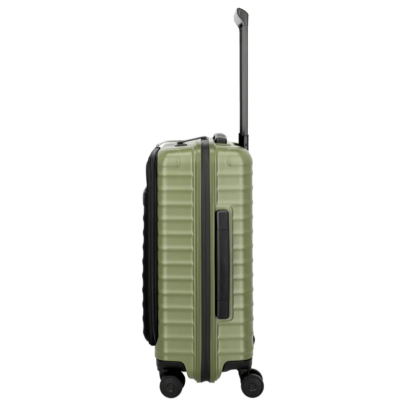 TITAN UPGRADE - 4-Rollen-Kabinentrolley S 55/23 cm mit Vortasche (forest green)