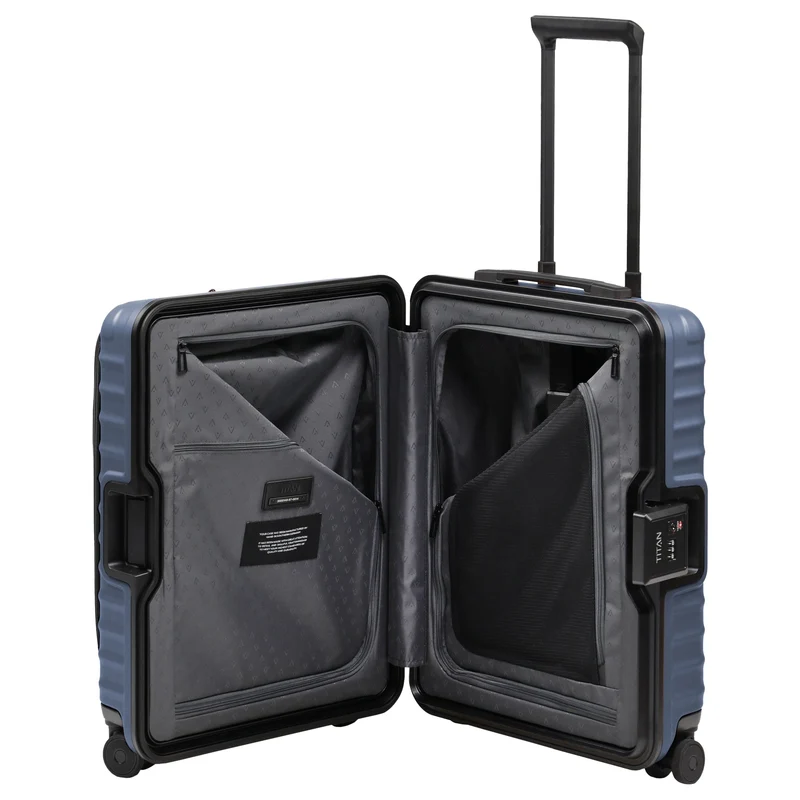 TITAN OVERSEAS - 4-Rollen-Kabinentrolley S 55/23cm mit Vortasche (midnight blue)