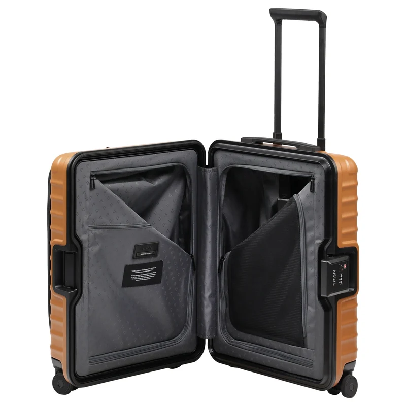 TITAN OVERSEAS - 4-Rollen-Kabinentrolley S 55/23cm mit Vortasche (canyon bronze)