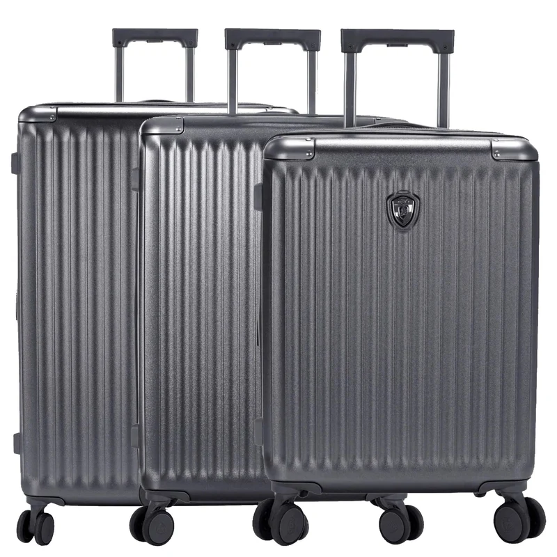 Heys Luxe - 4-Rollen-Trolley Set 3tlg. L/M/S erw. (gunmetal)