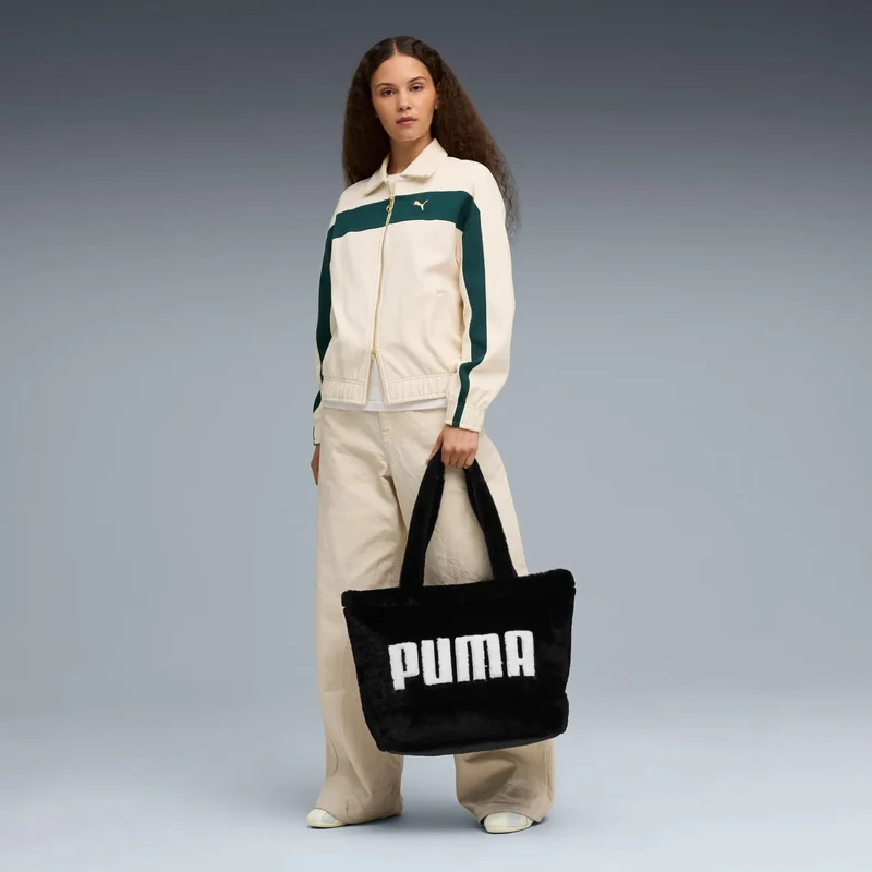 Puma Up Faux Fur - Shopper 38 cm (black)