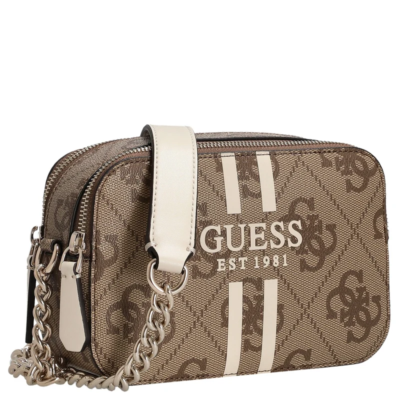 Guess Noelle II Crossbody - Umhängetasche 20 cm (latte logo)