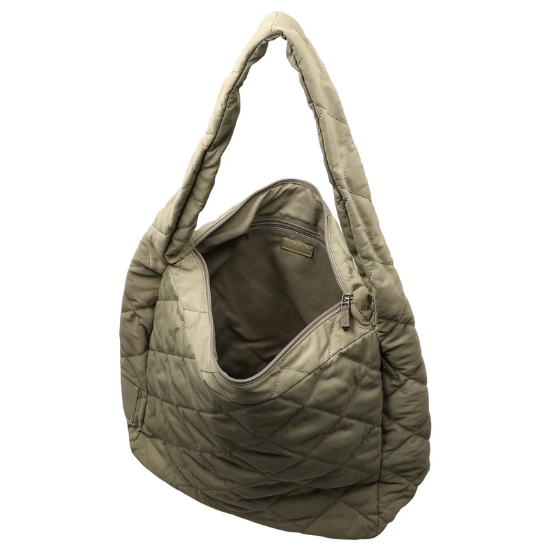 Seidenfelt Hetta Maxi Hobo - Schultertasche 42 cm (greige khaki)