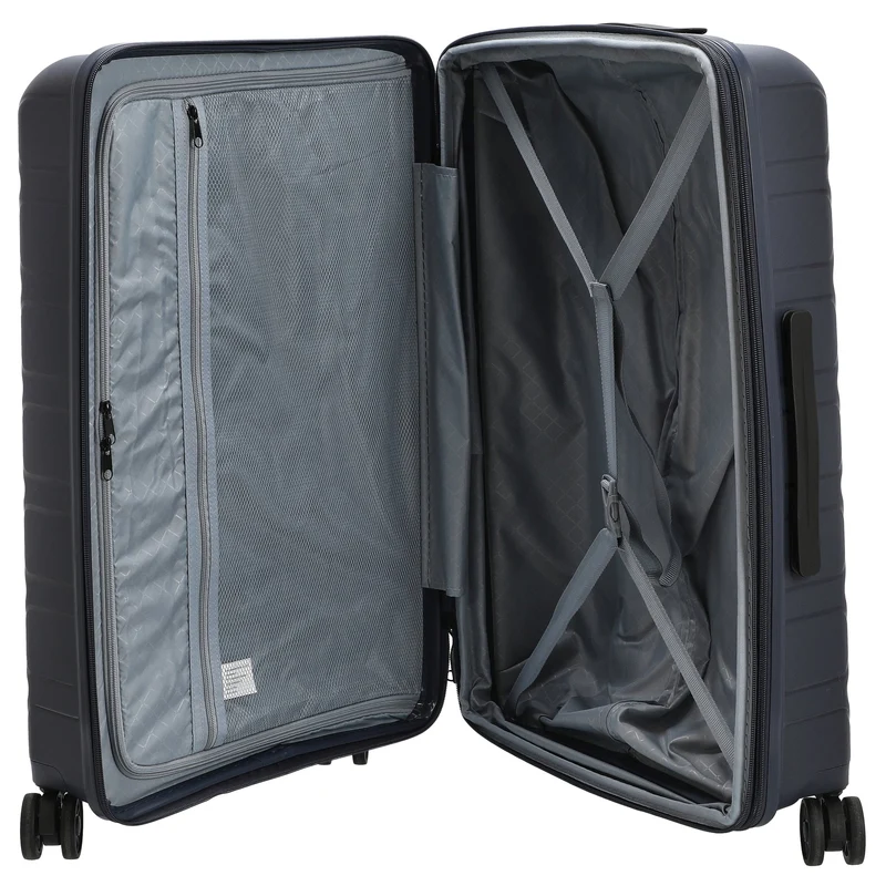 D&N Travel Line 4700+ - 4-Rollen-Trolley M 68 cm erw. (navy)