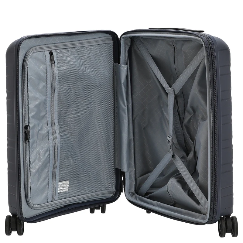 D&N Travel Line 4700+ - 4-Rollen-Kabinentrolley S 55 cm erw. (navy)