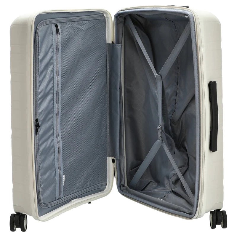 D&N Travel Line 4700+ - 4-Rollen-Trolley M 68 cm erw. (cream white)